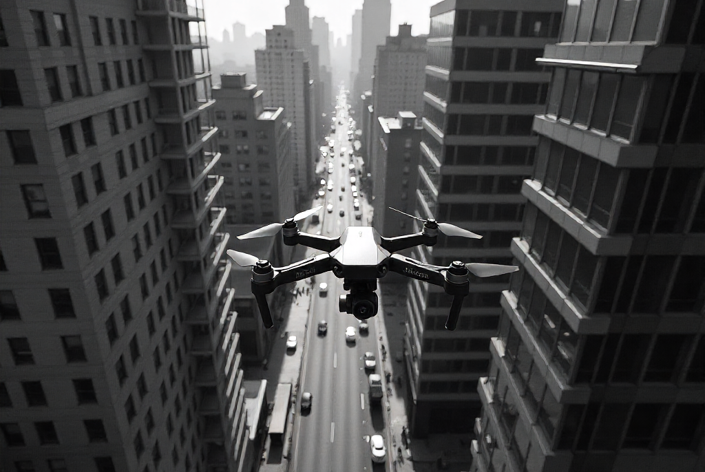 inspection de façade drone