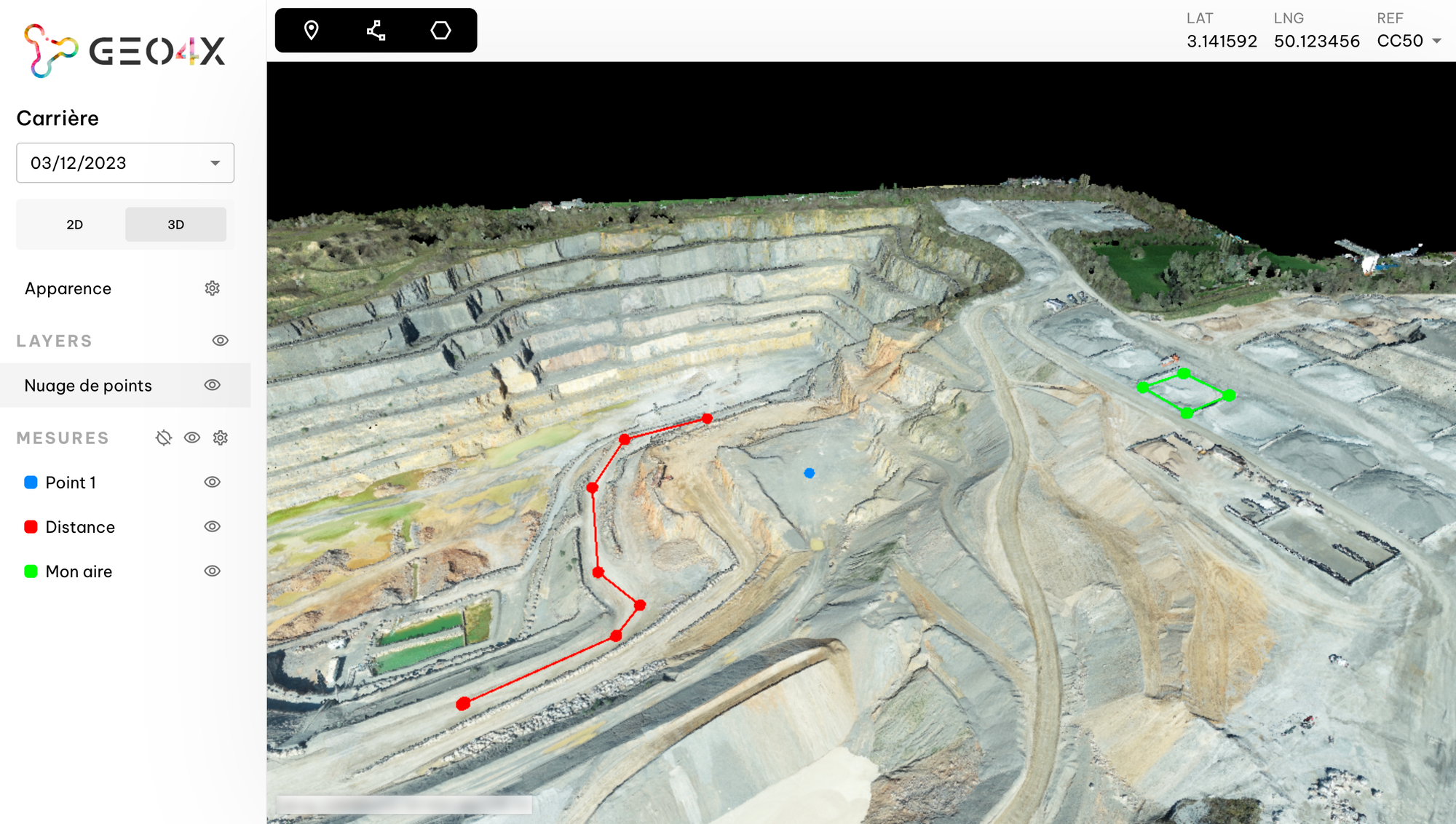 geo4x nuage de point