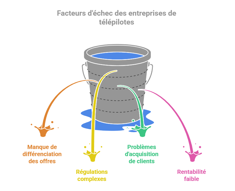 les échecs des télépilotes
