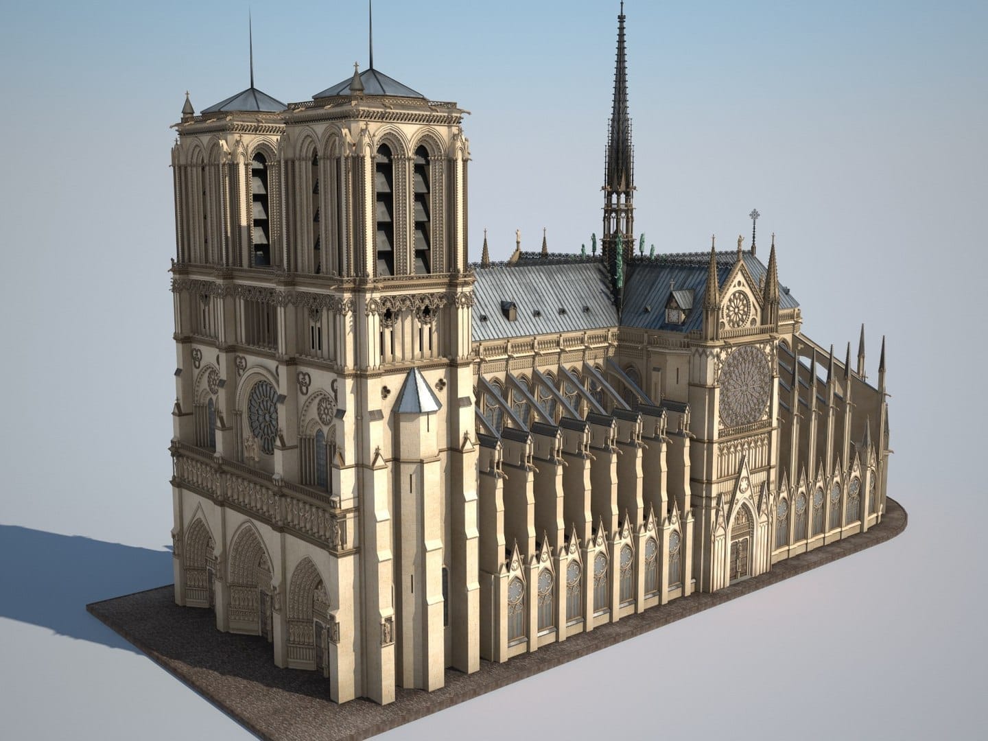 notre dame de paris 3D